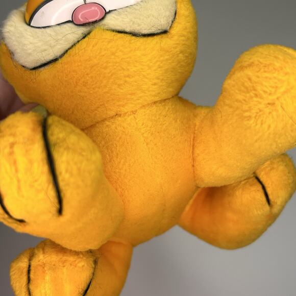 1978 Garfield Cat Plush Fine Toy Co Paws 6 Inch Vintage Stuffed Animal Orange - Picture 6 of 6